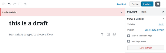 Draft fail Draft fail